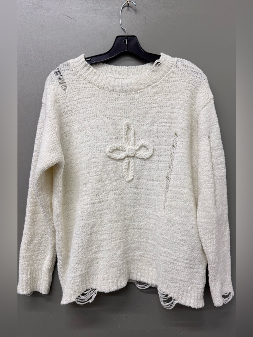 SMFK Wilderness Wandering Wool Oversized Sweatshirt Pullover Womens Size S